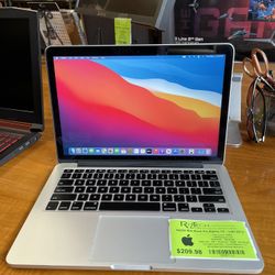 Apple MacBook Pro Retina 13” Late 2013 Intel Core i7-4558U 2.80GHz Dual Core 8GB RAM 128GB SSD