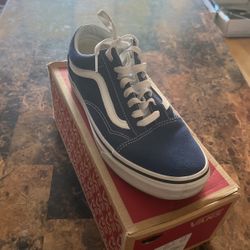 Blue And White Vans 