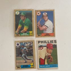 Baseball Cards Canseco Ripken Tartabull Green