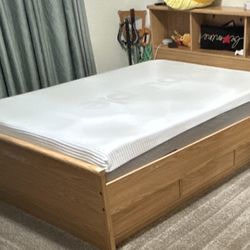 Wooden bed frame