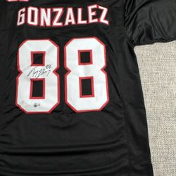 Tony Gonzalez Signed Autograph Custom Jersey - Beckett Coa - Atlanta Falcons