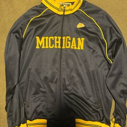 Vintage Nike Michigan Jacket in Blue and Yellow