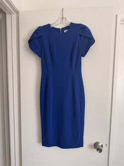 Calvin Klein Royal Blue Midi Dress