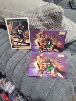 Ray Allen  topps, premium skybox basketball card lot