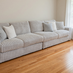 Mixed Furniture Set – Couch, 2 Beds, 2 Cabinets in Good Condition - Warrendale, PA