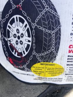 “2 Sets Snow Chains Tire Chains – SCC ZT735 + Alpine 1555 – SUV/Car – Ready for Snow”