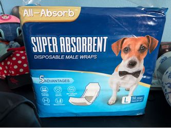 Diaper liners for male pets