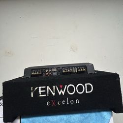 Kenwood Bundle, 10”sub,amp and CD/Media deck.