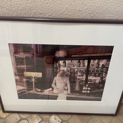 Frame artwork Chef as a pig. 16x20