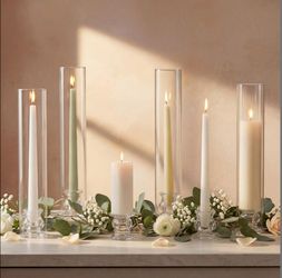 Hurricane glass taper candle sleeves (11 pack)