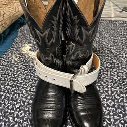 Cowboy Boots With Belt