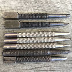 Assorted Lot of 7 Center Pin Punch