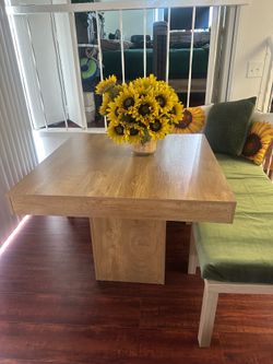 Square dining table