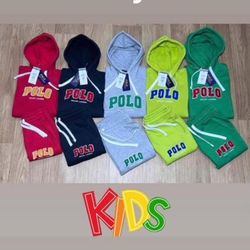 Kids Polo Jogger And Short Sets