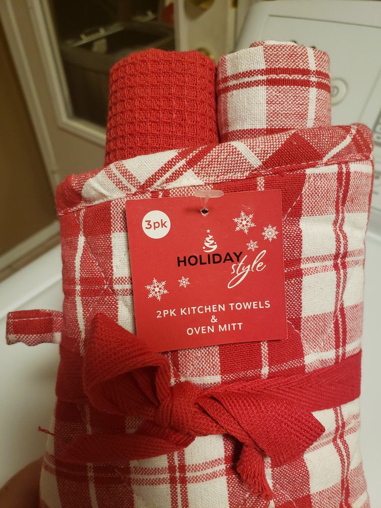 Pot Holder And Kitchen Towel Gift Sets 