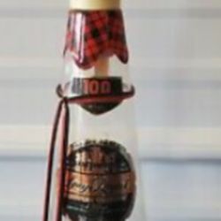 Whiskey Bottle Decanter Music Box with Dancer 