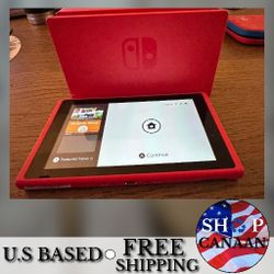 Nintendo Switch (V2) Mario Red & Blue Edition handheld console