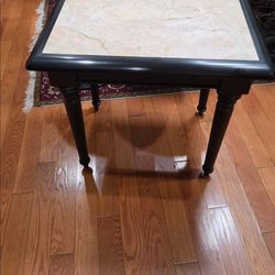 Marble top end table