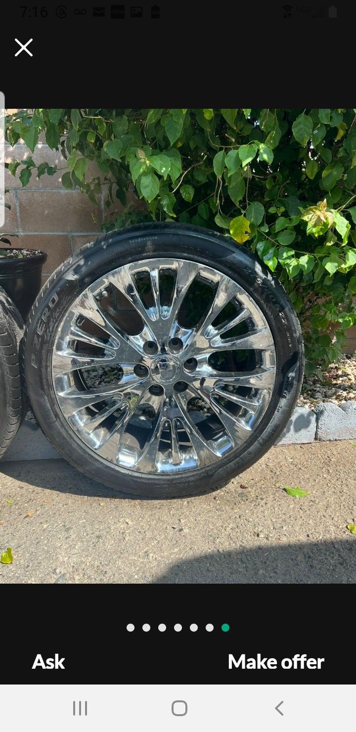22- Inch Cadillac Escalade GMC Yukon Denali Stock Wheels Silverado Tahoe Suburban Rims And Tires