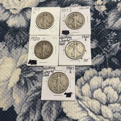 1920, 1920 S, 1927 S 1917 S OBV 1917s Fine Condition