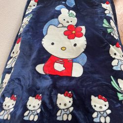 Vintage Hello Kitty Large Blanket By Royal Blanket