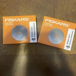 Fiskars 45mm Rotary Blades - 10 Blades - 2 Packs of 5