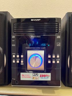Sharp XL-DK255 100W 5-Disc CD Changer Micro Component Stereo System