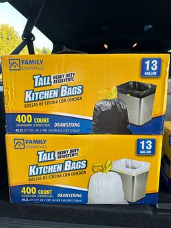 13 gallon kitchen trash bags