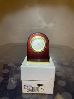 Platinum Quartz Mini Clock 