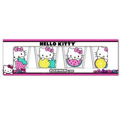 Sanrio Hello Kitty Summer Fruit 4 Piece Shot Glass Set