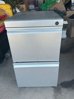 2-Drawer Metal Pedestal File Cabinet