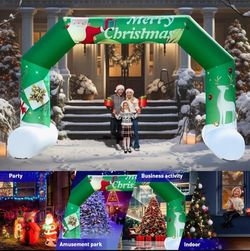 New OZIS 20Ft Christmas Inflatable Arch Outdoor