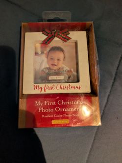 Baby First Christmas picture frame