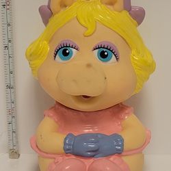 1984 Muppet Babies Squeak Toy - Baby Miss Piggy 5"
