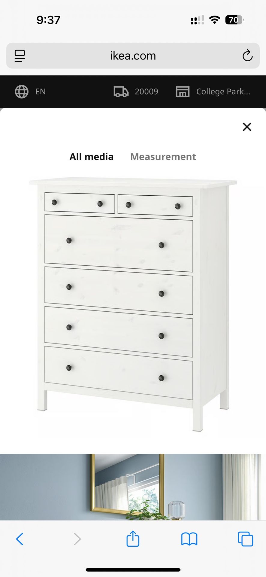 IKEA Hemnes Dresser White