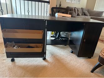 Wooden Sewing Desk/Cabinet