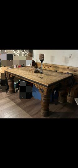 Kitchen Table/Solid Wood Rustic