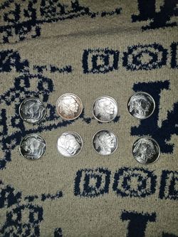 8x Buffalo Nickel Design 1oz .999 Fine Silver Rounds. Plus 4 bars