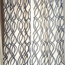 West Elm Double Lined Curtains 48in X 96in
