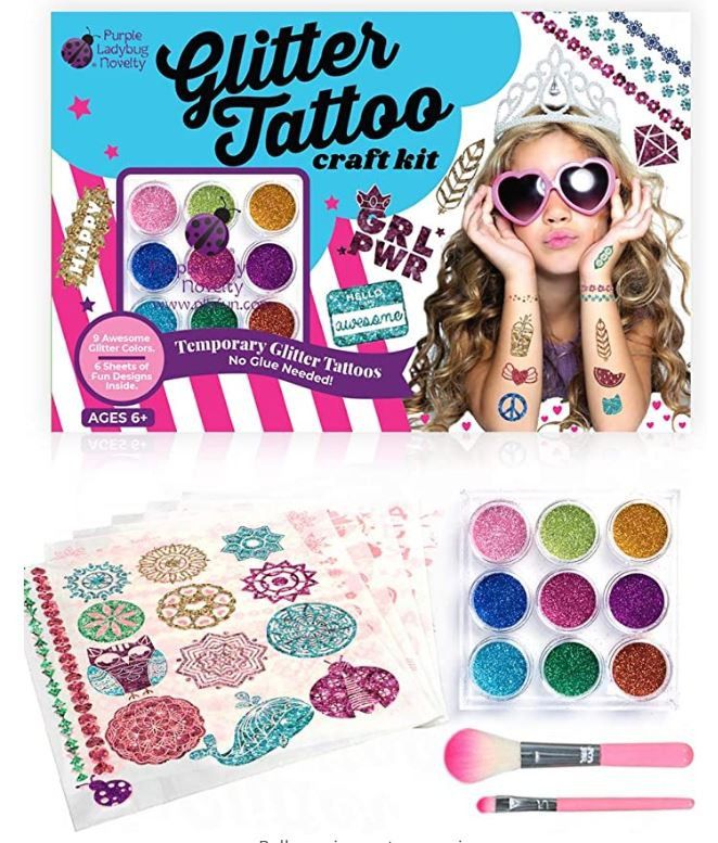 Summer Fun!! Glitter Tattoo Kit for Girls!