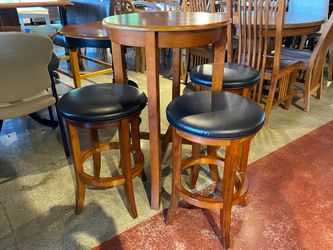 Tall Table & Stool Trio Set