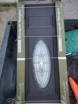 Masonite right hand inswing fiberglass door