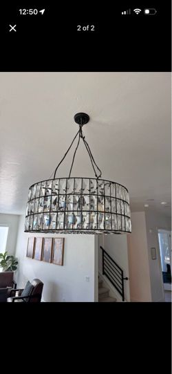 Pottery Barn “Adeline” 27” Crystal Round Chandelier