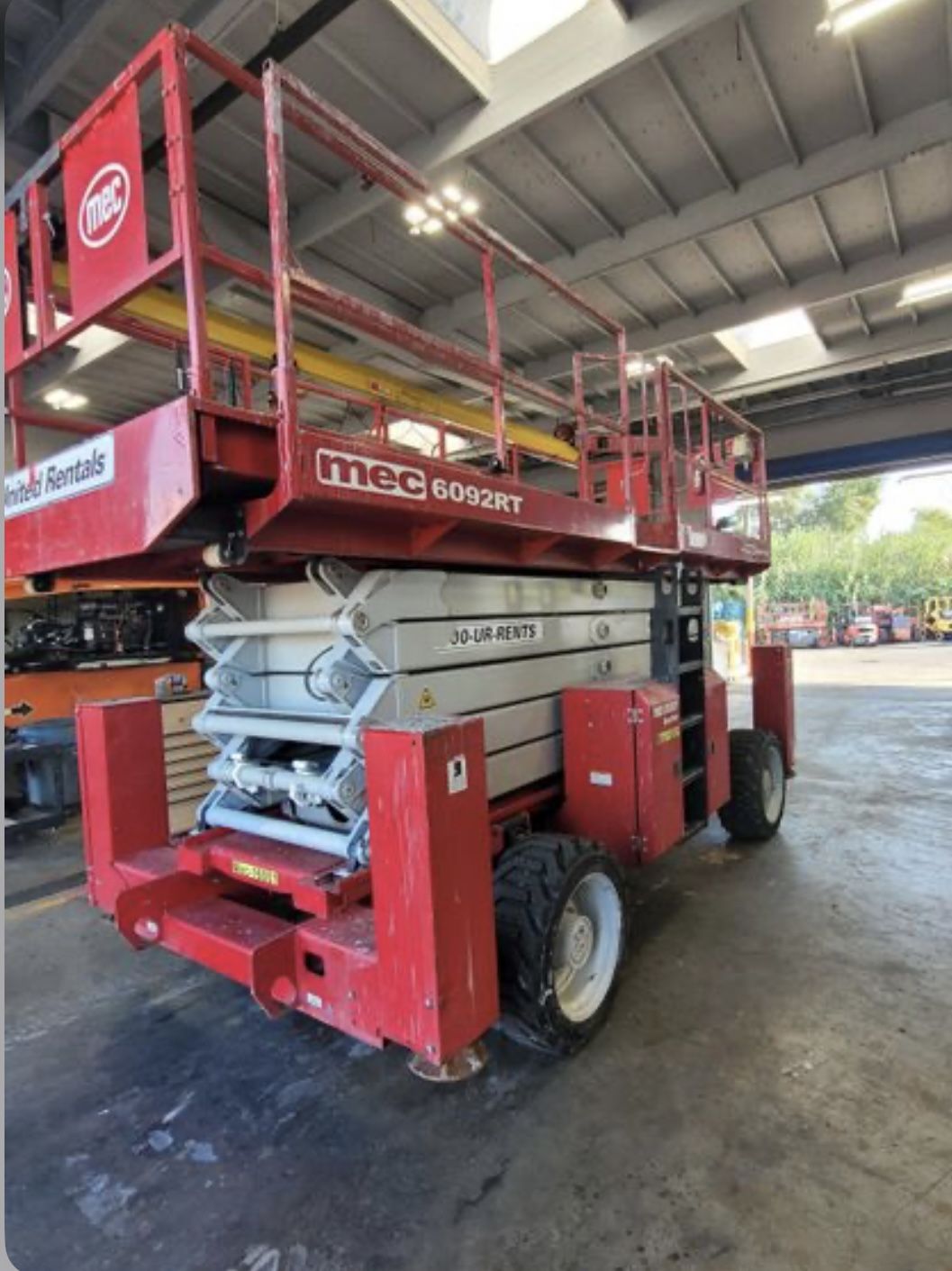 60’ Rough terrain scissor lift 