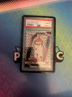 2024-25 Prizm Monopoly Alexandre Sarr #86 Running Man RC Case Hit SSP PSA 10