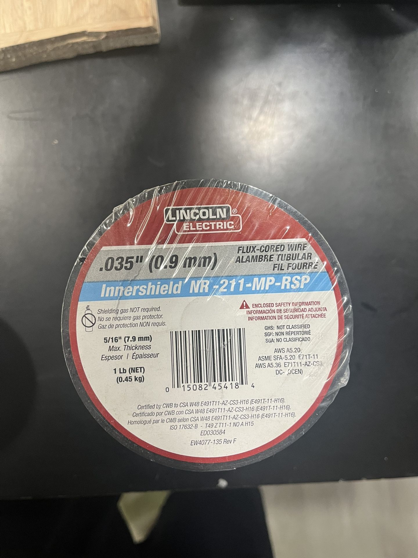 1: lincoln electric super arc l 56, 3: lincoln electric innershield nr-211-mp-rs