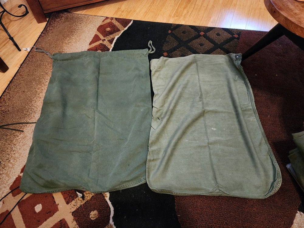 2 Military Issued Laundry Bags