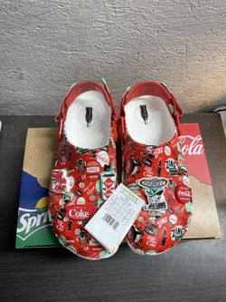 New Crocs Coca Cola Coke All-TerraIn Clog Men’s Size 12 Red / White 209312-100