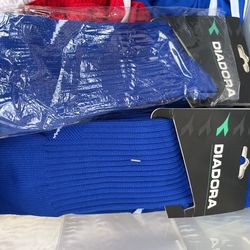 6 Blue Socks Adult Diadora