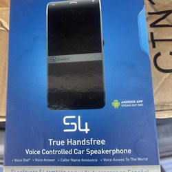 BlueAnt S4 Bluetooth Stereo Speaker with Multipoint, A2DP & Text-to-Speech Car. New in Box 